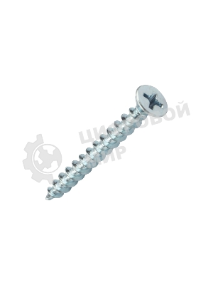 Саморез оконный Kranz острый, 4.1х40, белый цинк, короб (500 шт./уп.)