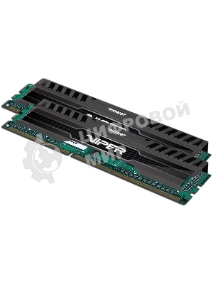 Оперативная память Patriot Viper 3, DDR3, 16GB (2x8 GB), 1600 MHz, CL10, DIMM, радиатор, черный