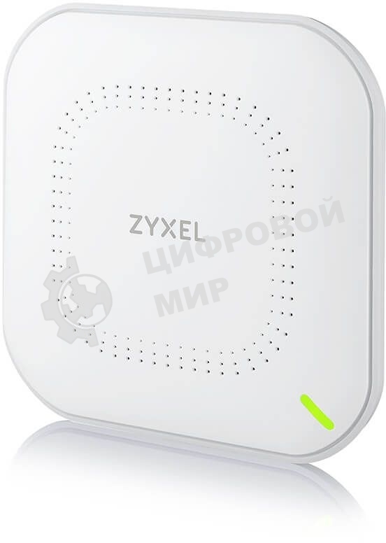 Гибридная точка доступа Zyxel NebulaFlex NWA90AX, WiFi 6, 802.11a/b/g/n/ac/ax (2,4 и 5 ГГц), MU-MIMO, антенны 2x2, до 575+1200 Мбит/с, 1xLAN GE, PoE, защита от 4G/5G, БП в комплекте