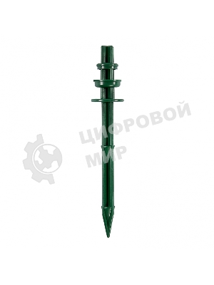 Колышек Palisad 20 см с установ. кольцом для креп. укрыв. мат. и пленки 10шт/уп, зеленый