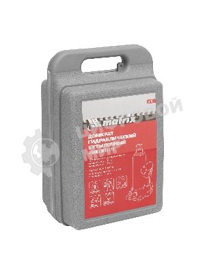 Домкрат гидравлический бутылочный Matrix, 6 т, h подъема 216–413 мм