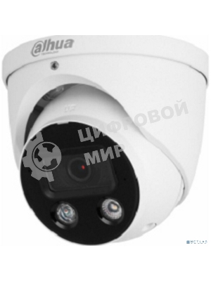 Уличная купольная IP-видеокамера TiOC DAHUA DH-IPC-HDW3849HP-AS-PV-0360B-S5 с ИИ и активным сдерживанием 8Мп; 1/2.7” CMOS; объектив 3.5мм, видеоаналитика, ИК 30м, LED 30м, IP67, корпус: металл