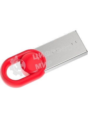 Флешка USB Netac UM2 (NT03UM2N-064G-32RE), 64Gb, USB 3.0, R/W 130/50, серебристый/красный