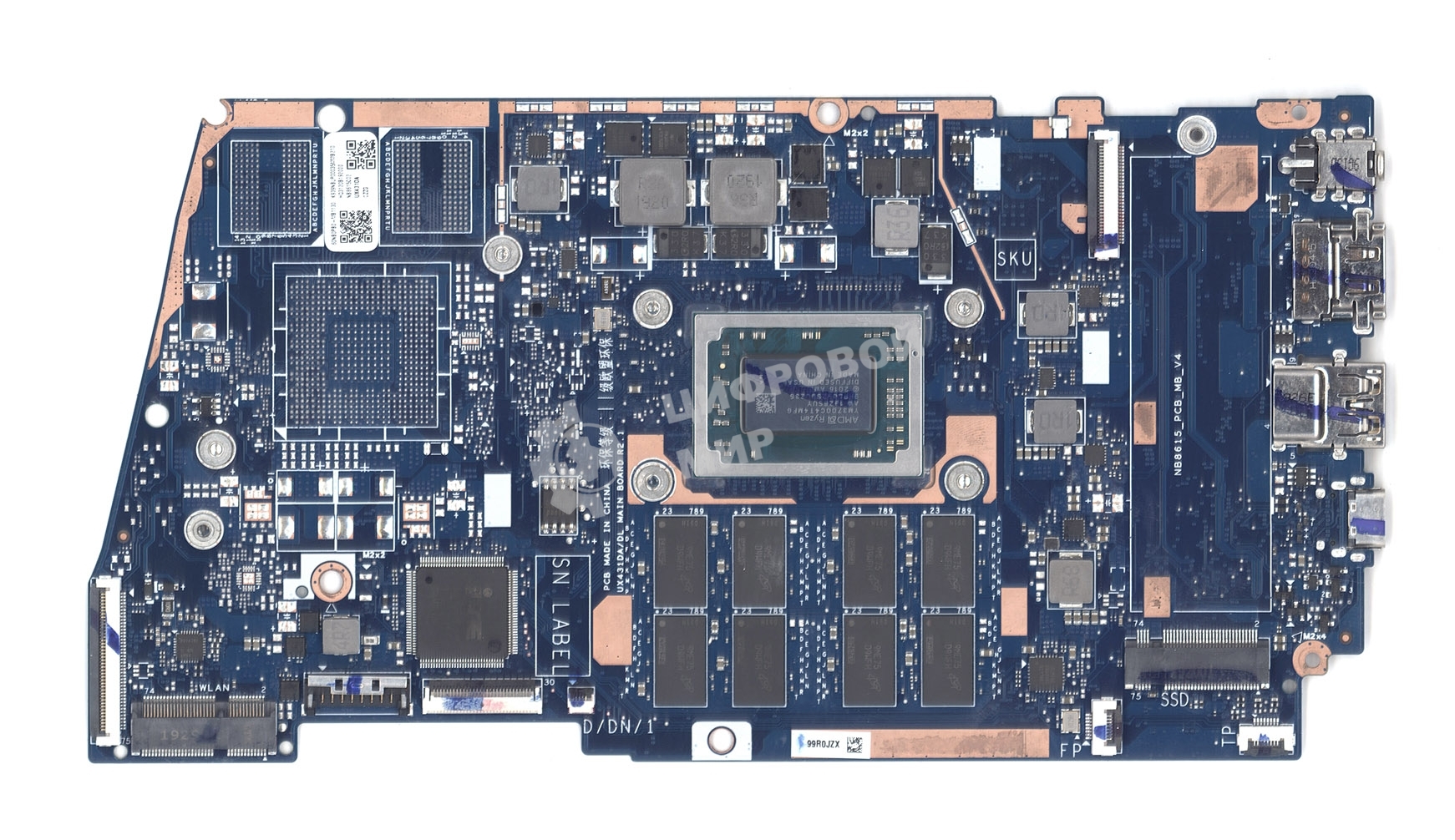 Материнская плата для Asus UX431DA 8G/R7-3700U 90NB0PB0-R00020