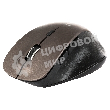 Мышь беспроводная Qumo Office Elite M55 коричневый, 2400 dpi, радиоканал, USB, кнопки - 6