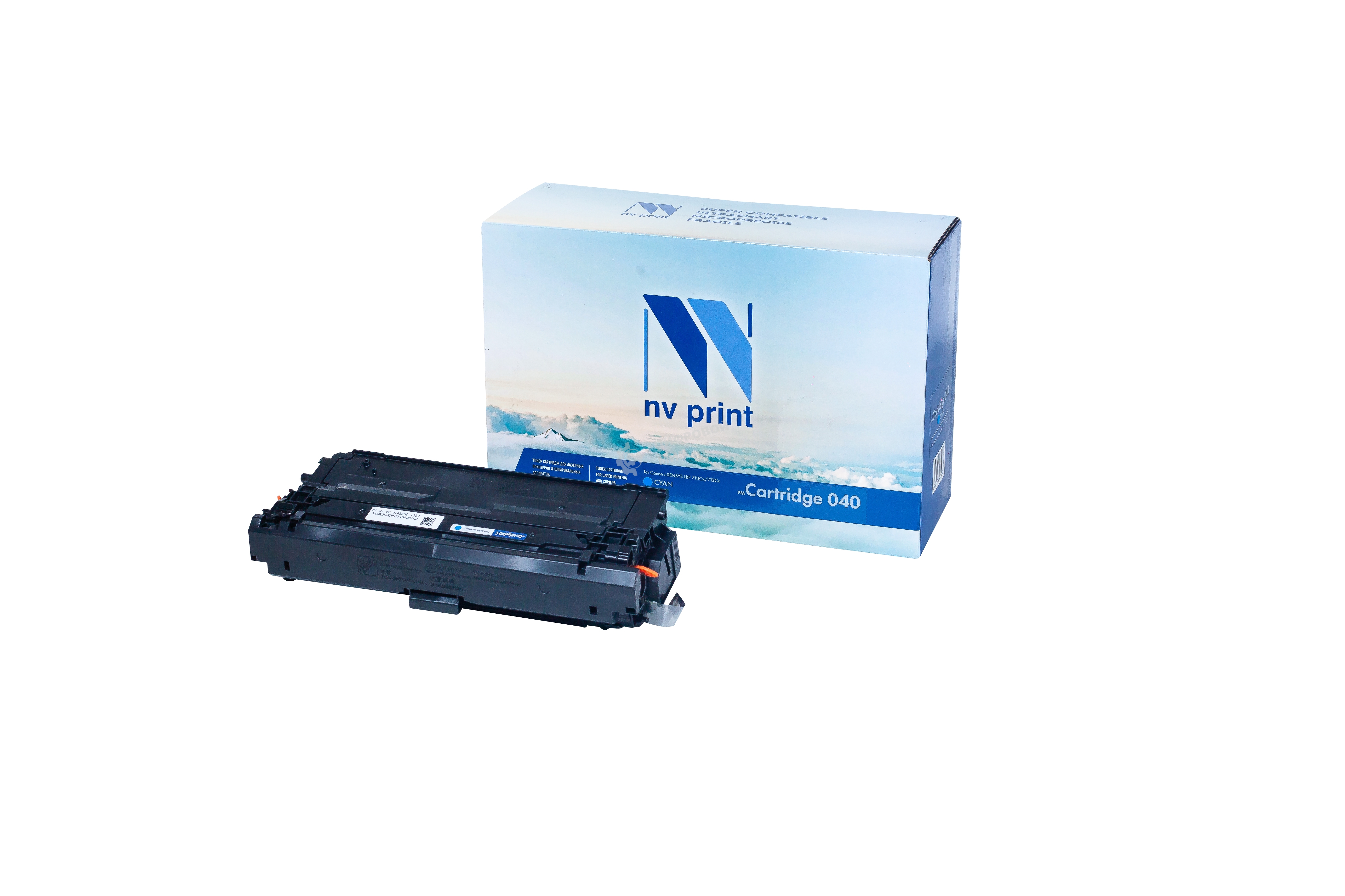 Картридж лазерный NVPrint совместимый NV-040 Голубой для Canon i-SENSYS LBP 710Cx/712Cx (5400k)