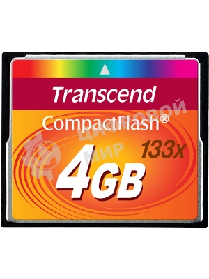 Флеш карта CF 4Gb 133x Type I Transcend (TS4GCF133)
