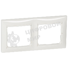 Рамка 2-м Valena горизонт. белый (DIY-упак.) Legrand 694241