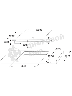 Варочная поверхность Gorenje EC642CLB, конфорок: 4 шт., стеклокерамика, независимая, черный