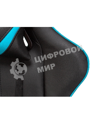 Кресло игровое A4Tech X7 GG-1200 черный/голубой искусственная кожа крестовина пластик