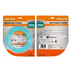 Круг алмазный Sturm! 9020-04-230x22-WCвлажная резка непрерывный 230мм