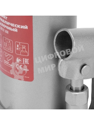 Домкрат гидравлический бутылочный Matrix, 6 т, h подъема 216–413 мм