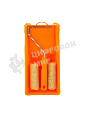 Малярный набор Сибртех для фасадных работ: кювета 150 мм х 290 мм и мини-валик 110 мм