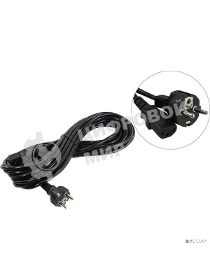 Кабель питания ExeGate Power PC-10P (Евровилка Schuko->С13) VDE-250V-3*1.0-CU, 10A, черный, 10м