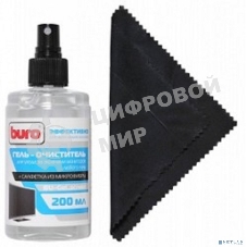 Чистящий набор (салфетки + гель) Buro BU-Gel screen для экранов и оптики 200 мл