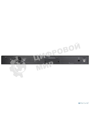 Коммутатор D-Link DGS-1250-52XMP/A1A, L2 Smart Switch with 48 10/100/1000Base-T ports and 4 10Gbase-X SFP+ ports (48 PoE ports 802.3af/802.3at (30 W), PoE Budget 370W).16K Mac address, 802.3x Flow Control, 4K