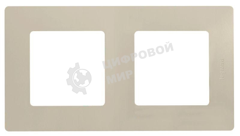 Рамка 2 поста, сл. кость ETIKA