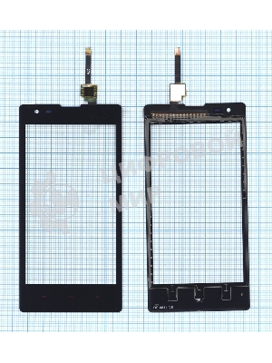 Сенсорное стекло (тачскрин) для Xiaomi Red Rice 1s, черное