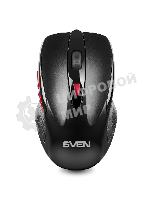 Мышь беспроводная SVEN RX-450W черный, 3200 dpi, радиоканал, USB, кнопки - 6