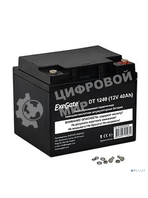 Батарея ExeGate DT 1240 (12V 40Ah), клеммы под болт М6
