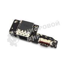 Нижняя плата (шлейф) с разъемом зарядки и микрофоном для Xiaomi Poco F5 (23049PCD8G)