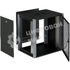 Шкаф коммутационный Sysmatrix (WP 6612.930) настенный 12U 600x600 мм пер. дв. перфор. 2 бок. пан. 60 кг серый 24 кг IP20