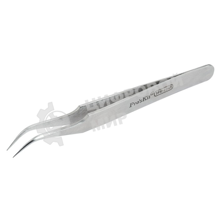 Пинцет Pro'sKit 1PK-104T антимагнитный, изогнутый 120мм