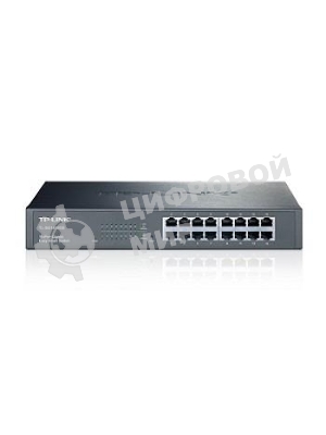 Коммутатор сетевой TP-Link SMB TL-SG1016DE 16-Port Gigabit Easy Smart Switch, 16 10/100/100Mbps RJ45 ports, MTU/Port/Tag-based VLAN, QoS, IGMP Snooping