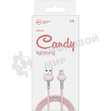Кабель Redline Candy УТ000021991 Lightning (m) USB A(m) 1м розовый