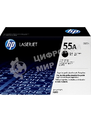 Картридж лазерный HP CE255A черный LJ P3015 (6000 стр.)