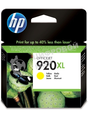 Картридж струйный HP 920XL CD974AE желтый для HP OJ 6000/6500 (700 стр.)
