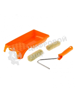 Малярный набор Сибртех для фасадных работ: кювета 150 мм х 290 мм и мини-валик 110 мм