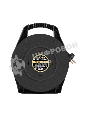 Удлинитель на катушке ExeGate Master ECS-10-2-10 (4 евророзетки, IP20, 10м, защита от детей, защита от перегрузки, 2х0,75мм2, 10А/2.3кВт)