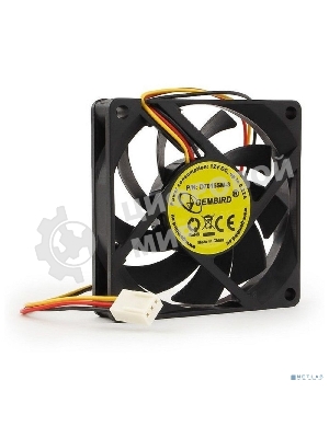 Вентилятор Gembird для корпуса 70x70x15, втулка, 3pin, провод 25 см D7015SM-3