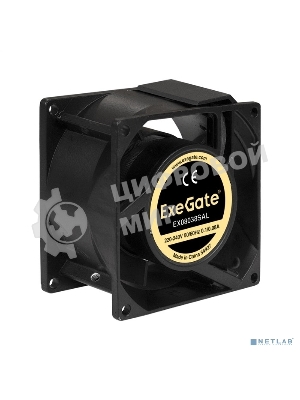 Вентилятор для корпуса ExeGate EX08038SAL черный, 80 мм, 2500 об/мин, 34 дБ