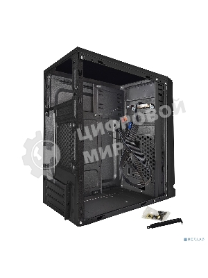 Компьютерный корпус ExeGate EX283057RUS Minitower ExeGate BAA-106 Black, mATX, (AAA350, 80мм), 2хUSB, Audio