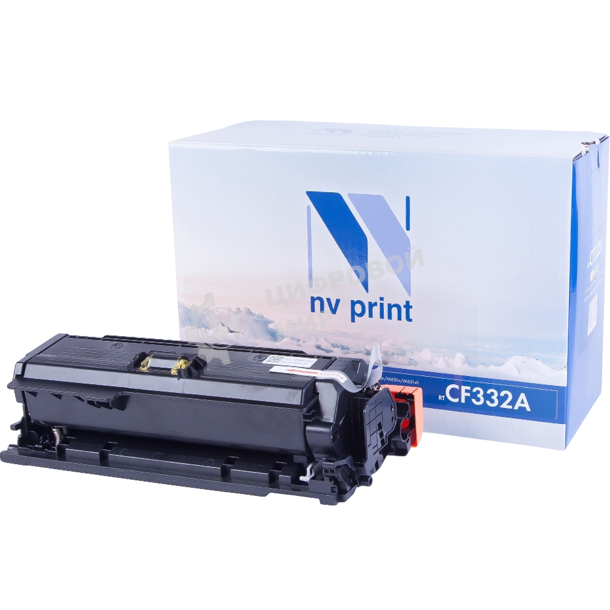 Картридж NVPrint совместимый HP CF332A желтый для LaserJet Color M651dn/M651n/M651xh (15000k)
