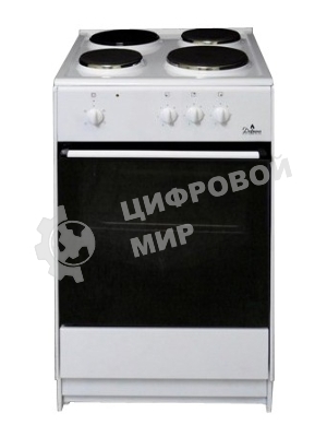 Плита электрическая Darina S EM 341 404 W белый/черный, конфорок 4 шт, духовка 50 л, 50 см x 85 см x 56 см