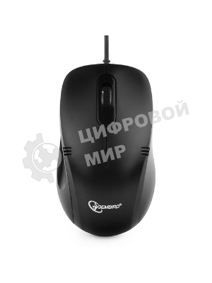 Мышь проводная Gembird MOP-100 черный, 1000 dpi, USB, кнопки - 3