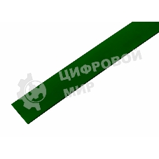 Термоусаживаемая трубка Rexant 22,0/11,0 мм, зеленая, упаковка 10 шт. по 1 м