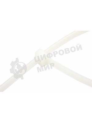 Хомут-стяжка кабельная нейлоновая Rexant 120x2,5 мм, белая, упаковка 100 шт.