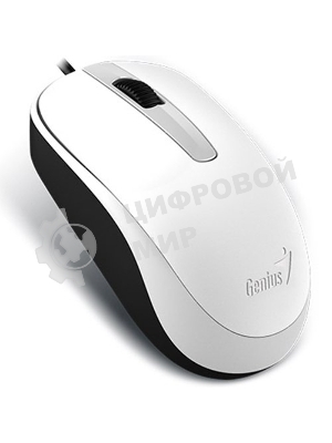 Мышь проводная Genius DX-120 белый, 1000 dpi, USB, кнопки - 3