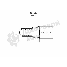 Концевая изолированная заглушка Rexant КИЗ-6, ø 4,8 мм (3,0-8,0 мм²)