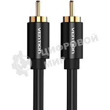 Кабель Vention аудио RCA M/RCA M - 1м черный