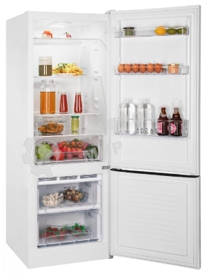 Холодильник Nordfrost NRB 122 W белый двухкамерный 205/70л морозилка снизу, капельная система