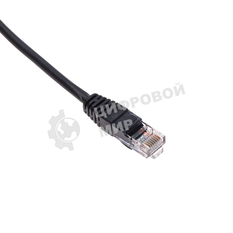 Патч-корд U/UTP Rexant cat.5e, RJ45-RJ45, 26AWG, ZH нг(А)-HF, черный, 0,3 м