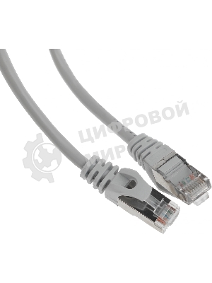 Патч-корд FTP Cablexpert cat.5e, 1м, литой, многожильный серый