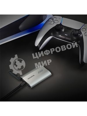 Внешний SSD ADATA SD810, 2TB, USB 3.2 Gen 2x2 Type-C, R/W 2000/2000, серебристый