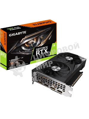 Видеокарта Gigabyte GV-N3060WF2OC-12GD (V2.0) PCIE16 12288Mb 192 GDDR6 1792/15000 HDMIx2 DPx2 HDCP Ret