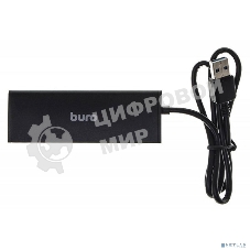 Разветвитель USB 3.0 Buro BU-HUB4-0.5-U3.0 4порт. черный